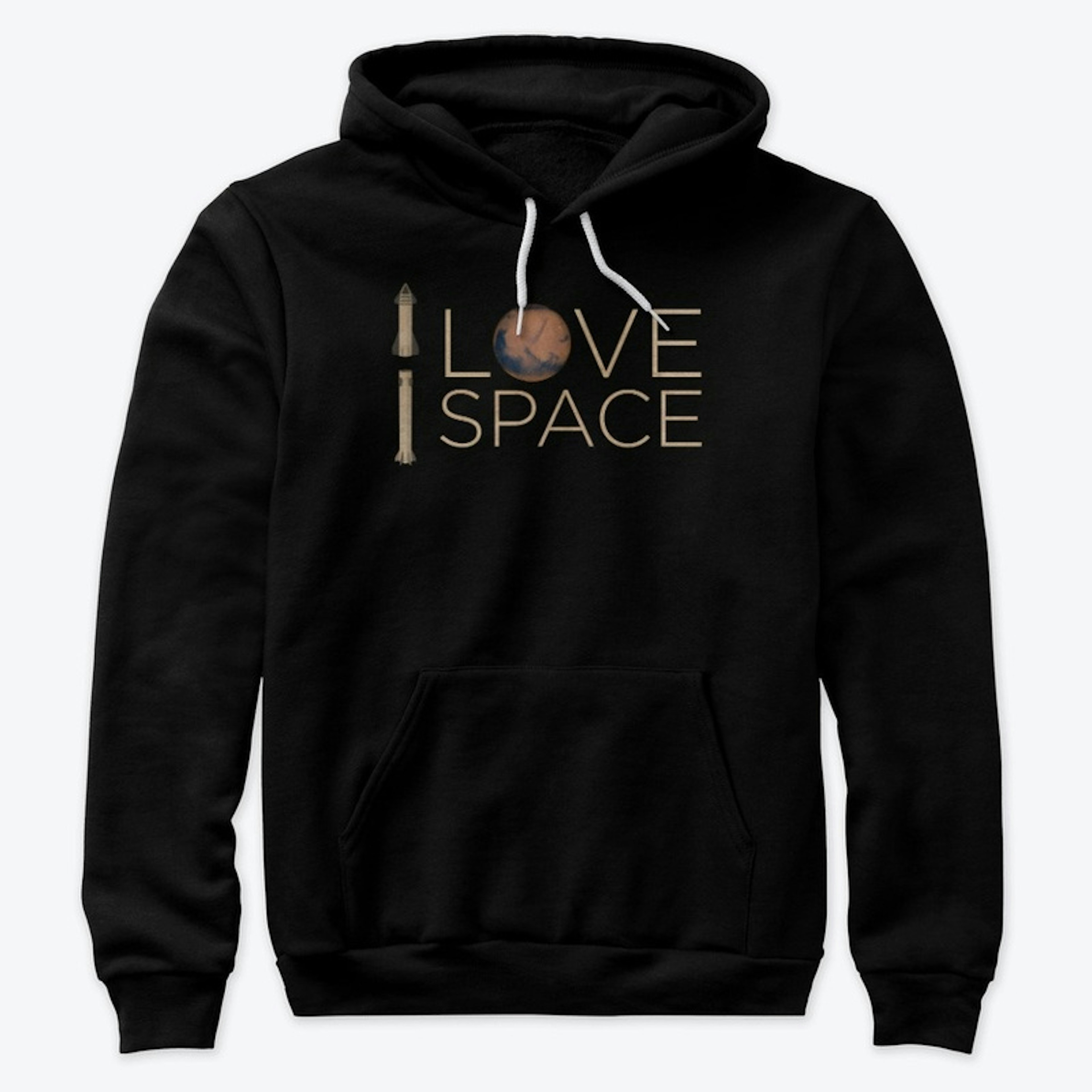 I Love Space (Gold SpaceX Starship)